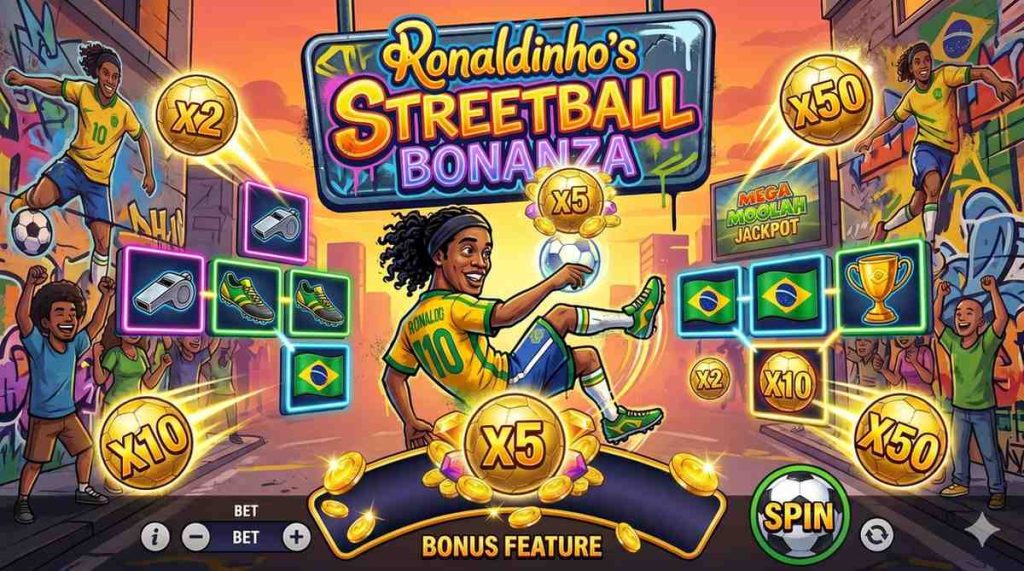 Ronaldinho’s Streetball Bonanza Pokie Review