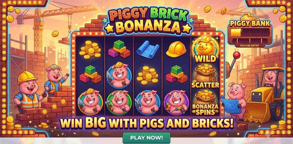 Piggy Brick Bonanza Pokie Review